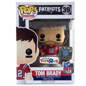 Tom Brady NFL NE Patriots 39 Wave 3 Toys R Us RED Funko Pop NEW VAULTED/RETIRED